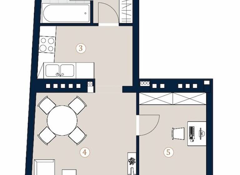 Wohnung zum Kauf 450.000 € 2 Zimmer 56 m² Halbgasse Wien 1070