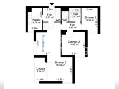 Wohnung zur Miete Tauschwohnung 420 € 3 Zimmer 74 m² 8. Geschoss Gropiusstadt Berlin 12353