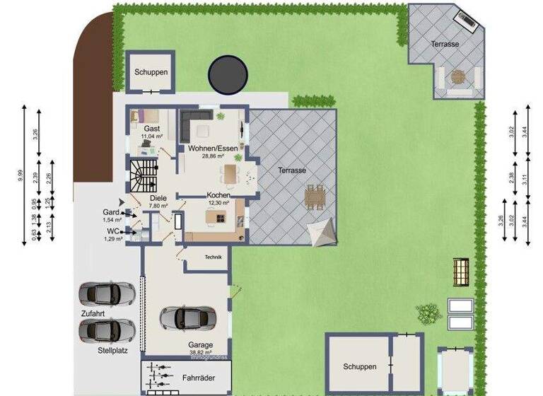 Einfamilienhaus zum Kauf 750.000 € 5 Zimmer 140 m² 855 m² Grundstück frei ab 01.08.2026 Altenburg Jestetten / Altenburg 79798