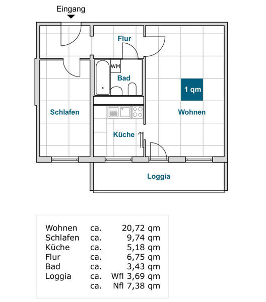 Wohnung zur Miete nur mit Wohnberechtigungsschein 391 € 2 Zimmer 49,5 m²<br/>Wohnfläche 3.<br/>Geschoss 18.01.2025<br/>Verfügbarkeit Berthelsdorfer Weg 21 Seidnitz-Nord (Johnsbacher Weg) Dresden 01279