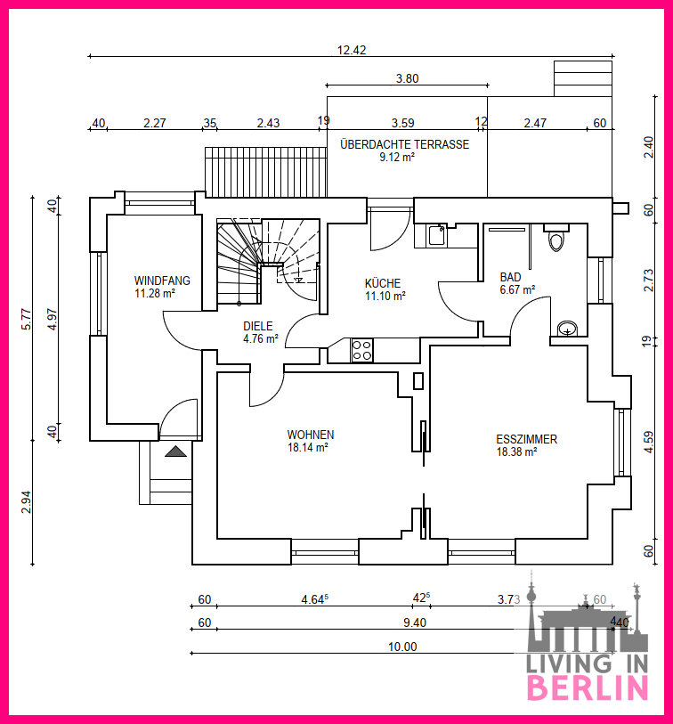 Einfamilienhaus zur Miete 2.500 € 5 Zimmer 143,9 m²<br/>Wohnfläche 490 m²<br/>Grundstück Rembrandtstr. 50 Mahlsdorf Berlin 12623