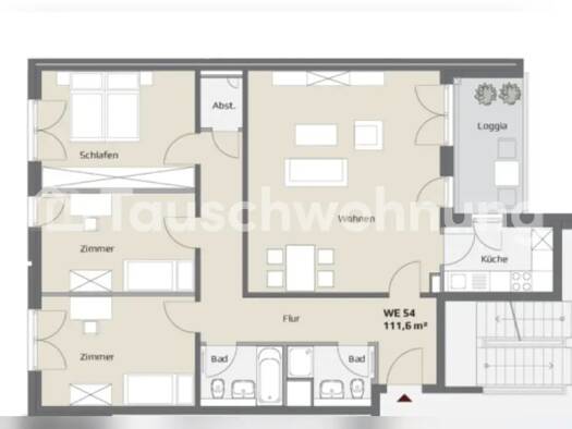 Wohnung zur Miete Tauschwohnung 1.890 € 4 Zimmer 112 m² Bilk Düsseldorf 40223