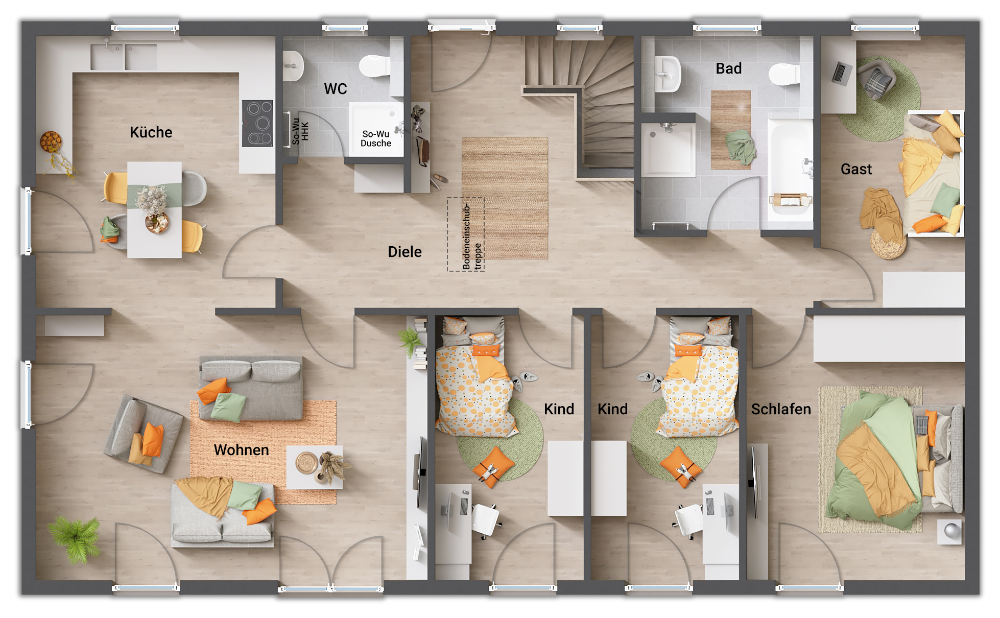 Bungalow zum Kauf 332.746 € 5 Zimmer 130 m²<br/>Wohnfläche 522 m²<br/>Grundstück Hermsdorf Hermsdorf 39326