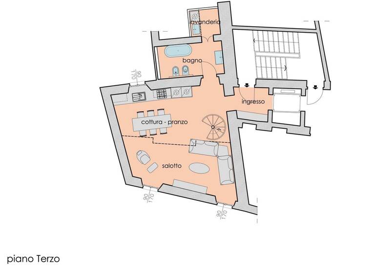 Penthouse zum Kauf 344.850 € 2 Zimmer 105 m² 4. Geschoss frei ab sofort Via San Fabiano Verbania Intra