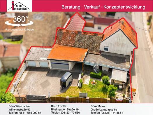 Gewerbeobjekt zum Kauf als Kapitalanlage geeignet 368.000 € 5 Zimmer 137 m² 807 m² Grundstück Pfaffen-Schwabenheim 55546
