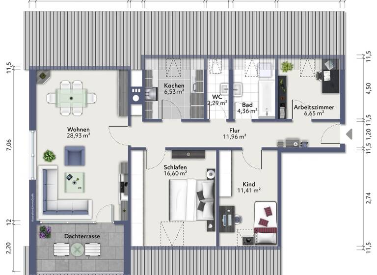 Wohnung zum Kauf 275.000 € 4 Zimmer 90,4 m² Pfuhl Neu-Ulm / Pfuhl 89233