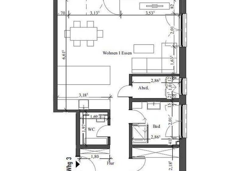 Wohnung zur Miete - Erstbezug 1.450 € 3 Zimmer 93 m² 1. Geschoss Jügesheimer Weg 31 Froschhausen Seligenstadt 63500