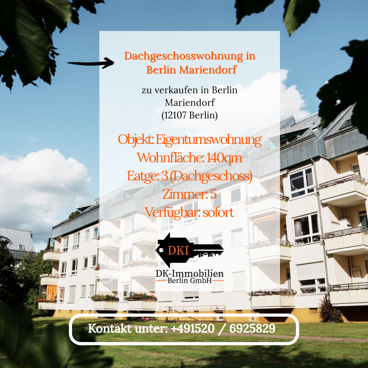 Wohnung zum Kauf 572.990 € 5 Zimmer 140 m²<br/>Wohnfläche 3.<br/>Geschoss ab sofort<br/>Verfügbarkeit Mariendorf Berlin 12107