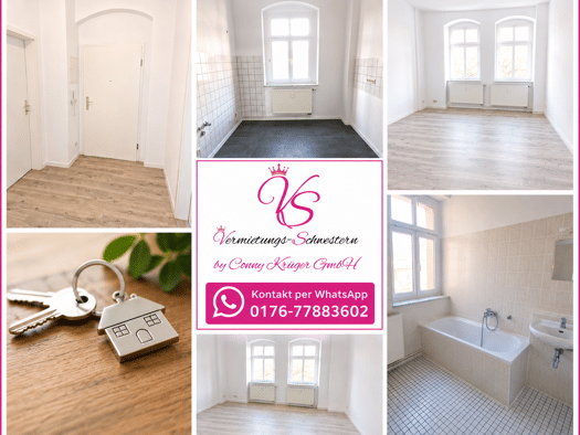 Wohnung zur Miete 300 € 2 Zimmer 59 m² 3. Geschoss frei ab sofort Gneisenaustraße 5 Hilbersdorf Chemnitz 09131