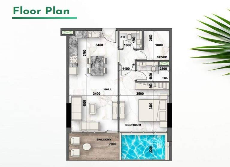 Wohnung zum Kauf provisionsfrei 346.218 € 2 Zimmer 57 m² Dubai