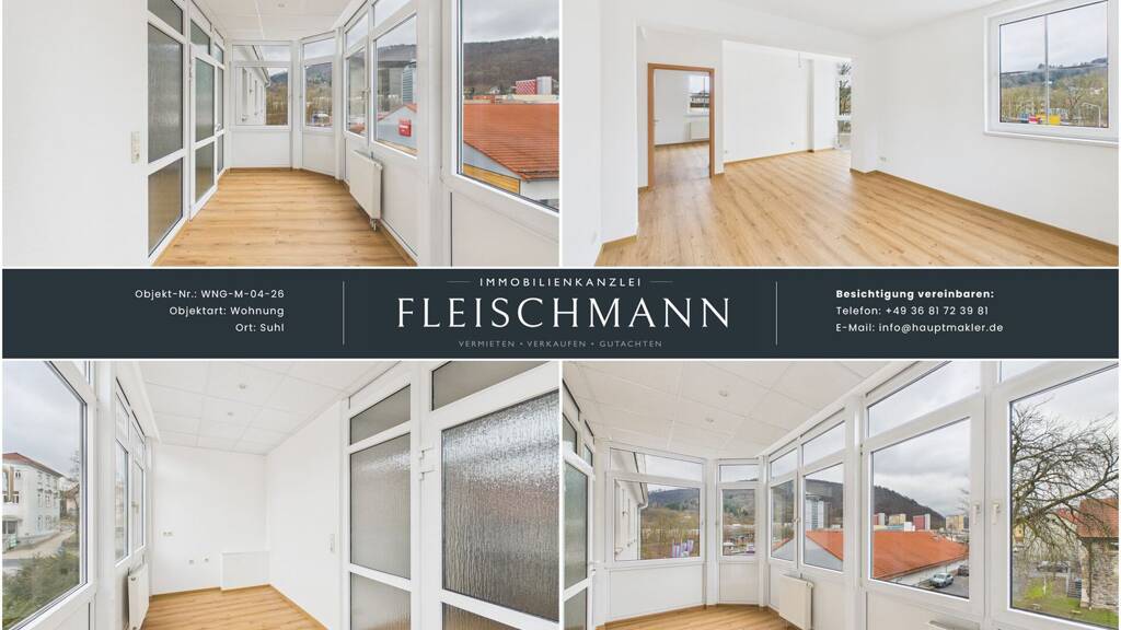 Wohnung zur Miete 1.175 € 5,5 Zimmer 150 m² 2. Geschoss Bahnhofstr. 18a Suhl 98527