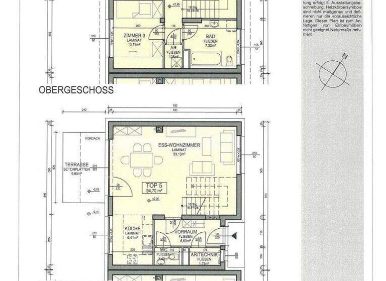 Reihenmittelhaus zur Miete 1.114 € 4 Zimmer 94,2 m² Maria Taferl Maria Taferl 3672