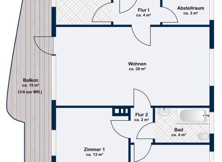 Wohnung zum Kauf 312.000 € 2,5 Zimmer 73 m² 1. Geschoss Poppenbüttel Hamburg 22399