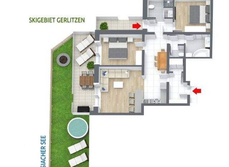 Wohnung zum Kauf 548.000 € 4 Zimmer 77 m² Steindorf am Ossiacher See 9551