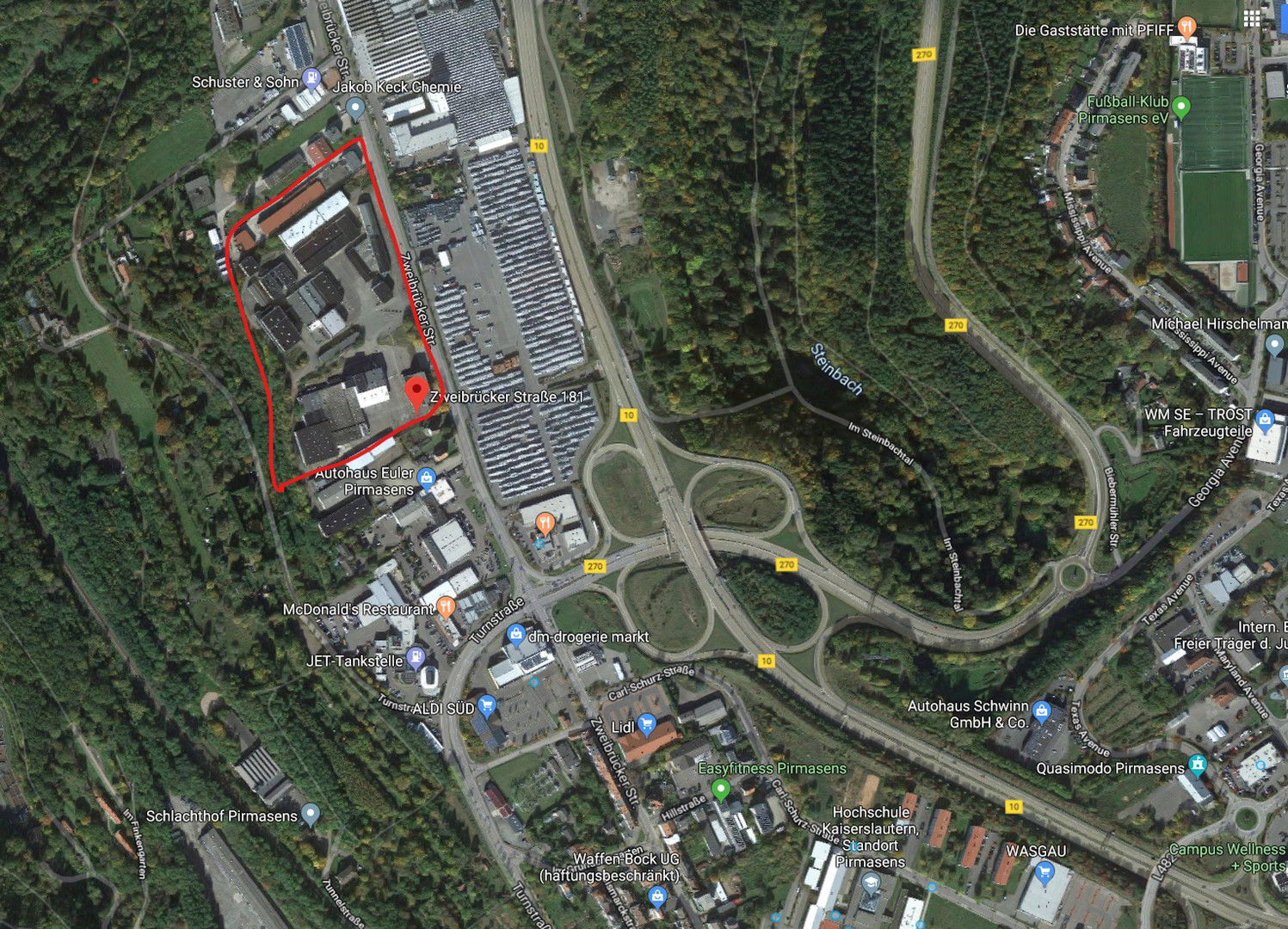 Produktionshalle zur Miete provisionsfrei 31.000 m²<br/>Lagerfläche Nördl. Stadtgeb. - Hauptbhf-Bunker Hil Pirmasens 66953