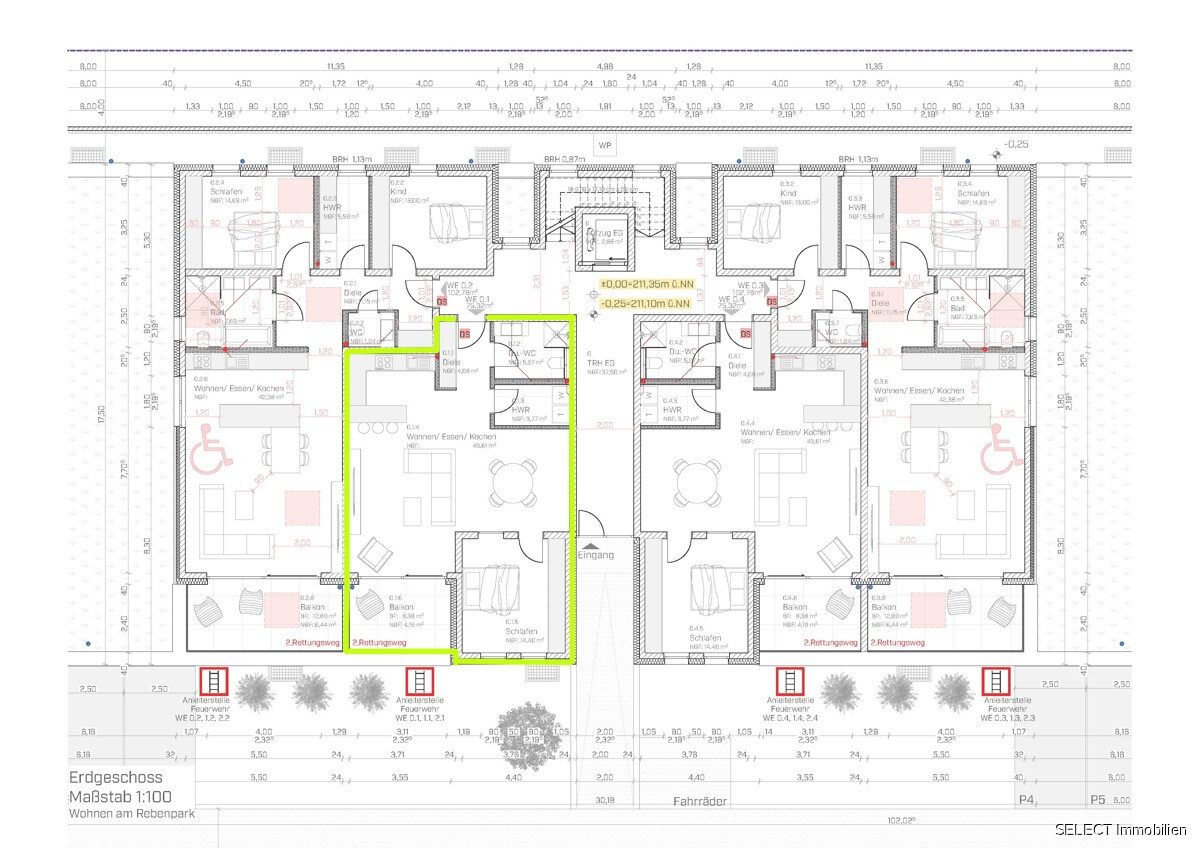 Wohnung zum Kauf 279.000 € 2 Zimmer 75,3 m²<br/>Wohnfläche EG<br/>Geschoss Kleinblittersdorf Kleinblittersdorf 66271