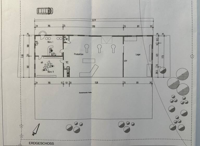 Bürofläche zur Miete provisionsfrei 7,50 € 385 m² Bürofläche Unterpleichfeld 97294