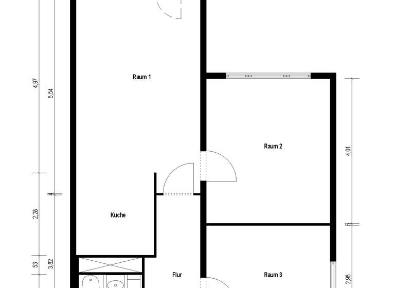 Wohnung zur Miete 390 € 3 Zimmer 57 m² 3. Geschoss Julius-Leber-Ring 1 Roter Berg Erfurt 99087