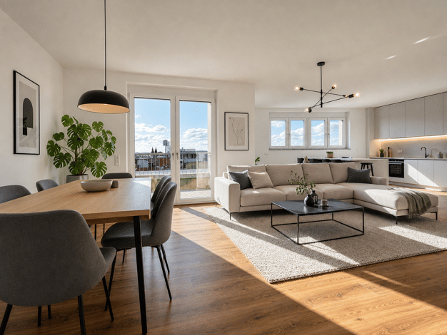 Maisonette zum Kauf - Erstbezug provisionsfrei 712.700 € 3 Zimmer 91,5 m² Geschoss 6/6 frei ab sofort Steinbühler Straße 4 Tafelhof Nürnberg 90443