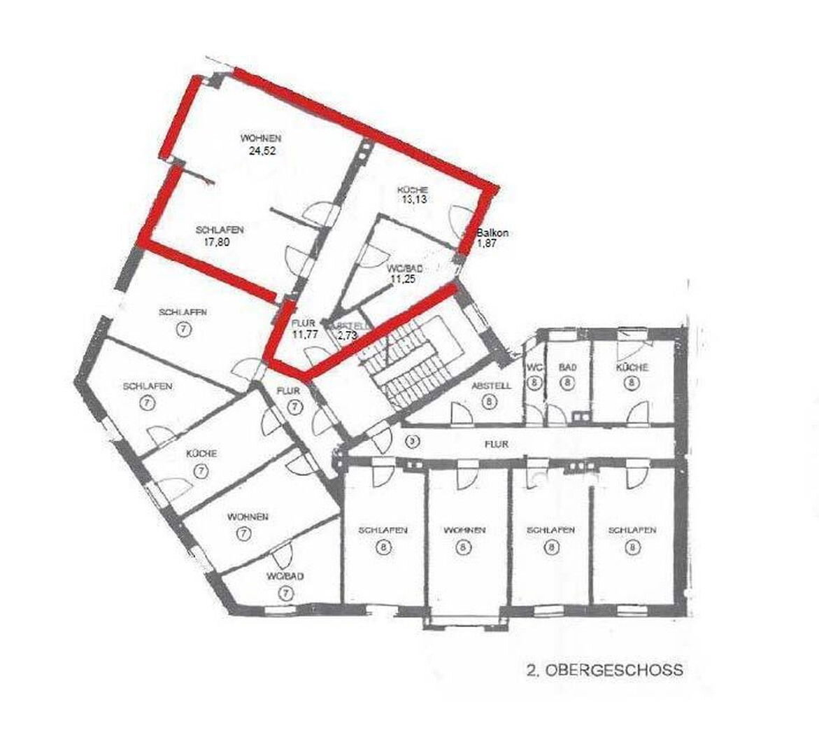 Wohnung zum Kauf provisionsfrei 795.000 € 2 Zimmer 83 m²<br/>Wohnfläche 2.<br/>Geschoss Nymphenburg München 80639