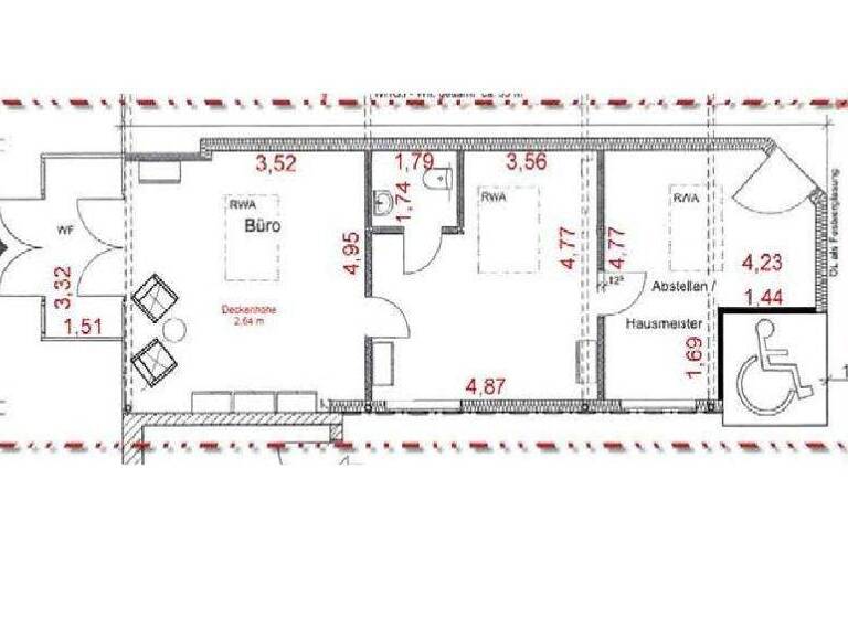 Bürofläche zur Miete 11,98 € 2 Zimmer Waren Waren (Müritz) 17192