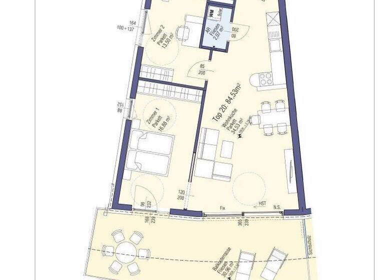 Terrassenwohnung zum Kauf - Erstbezug 650.000 € 3 Zimmer 84,5 m² 2. Geschoss Steindorf am Ossiacher See 9552