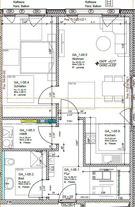 Wohnung zur Miete 880 € 3 Zimmer 70 m²<br/>Wohnfläche EG<br/>Geschoss Meerkamp Oldenburg 26133