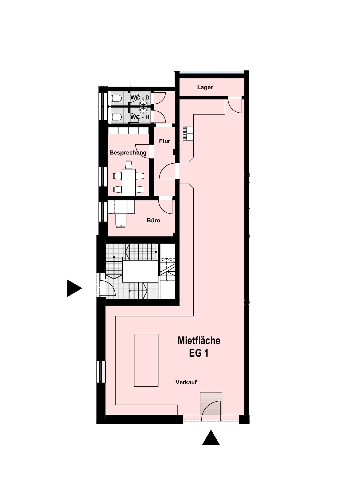 Laden zur Miete 1.800 € 3 Zimmer 138 m²<br/>Verkaufsfläche Auf dem Tigge 2 Statistischer Bezirk 33 Hamm 59069