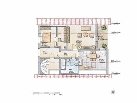Wohnung zur Miete 920 € 2 Zimmer 82 m² 2. Geschoss frei ab 01.09.2026 Ried 86510