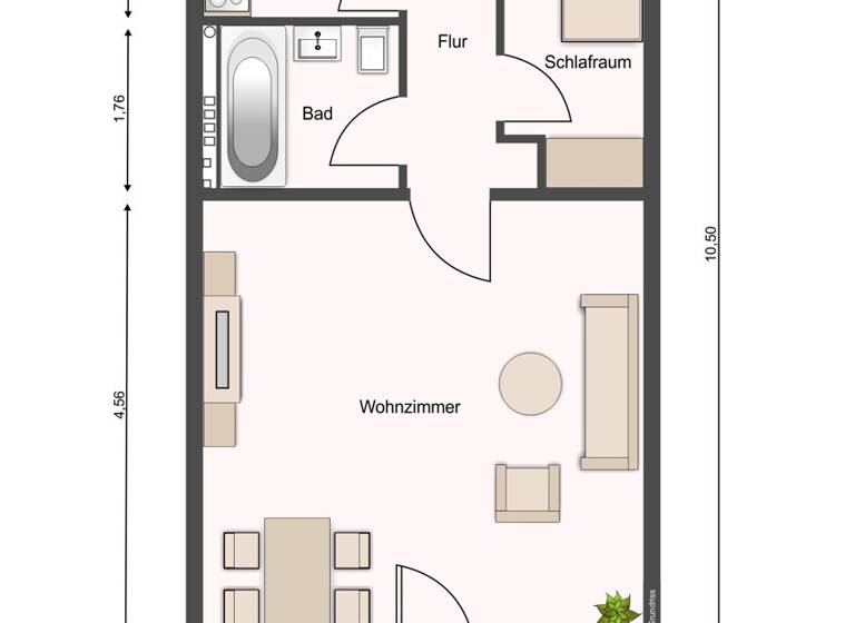 Wohnung zum Kauf 179.000 € 2 Zimmer 38,4 m² Rose 52 Travemünde Lübeck / Travemünde 23570