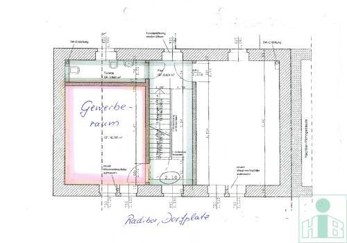 Büro-/Praxisfläche zur Miete provisionsfrei 105 € 1 Zimmer 18,8 m²<br/>Bürofläche Neu-Brohna Radibor 02627