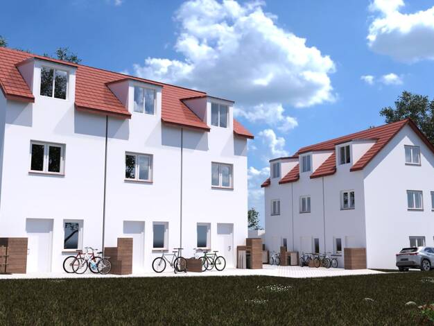 Reihenmittelhaus zum Kauf - Erstbezug provisionsfrei 519.000 € 5,5 Zimmer 107,5 m² 123 m² Grundstück Burgweinting-Harting Regensburg 93055