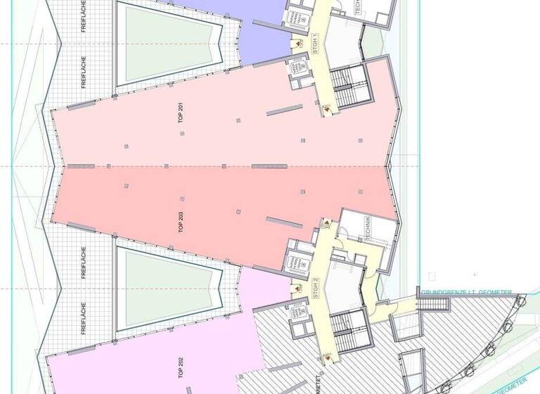 Bürofläche zur Miete - Erstbezug 18,50 € 867,8 m² Bürofläche teilbar ab 282,3 m² Wien 1110