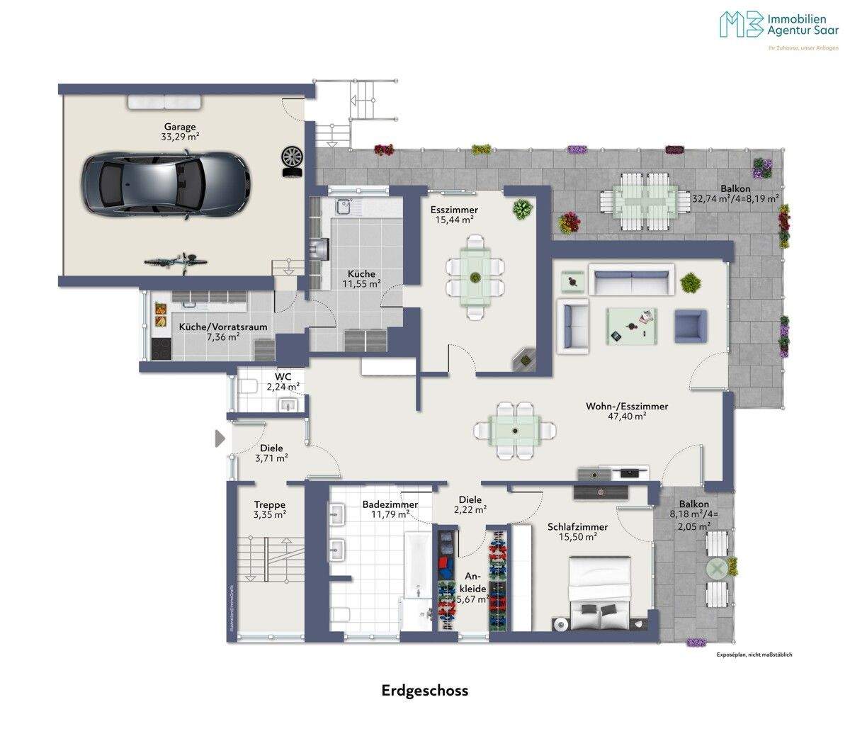Immobilie in Wallerfangen - Vielseitiges Zweifamilienhaus in Wallerfangen - Bild 3