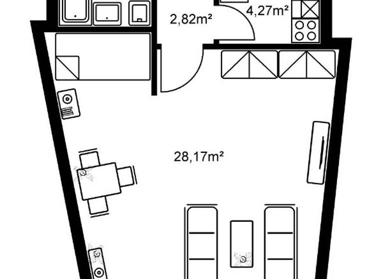 Studio zur Miete 503 € 1 Zimmer 38,6 m² 2. Geschoss frei ab 16.04.2026 Im Mellsig 26 Eschersheim Frankfurt am Main 60433