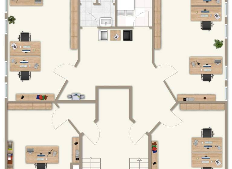 Bürofläche zur Miete provisionsfrei 3.052 € 9 Zimmer 280 m² Bürofläche teilbar ab 140 m² Ettlingen 76275