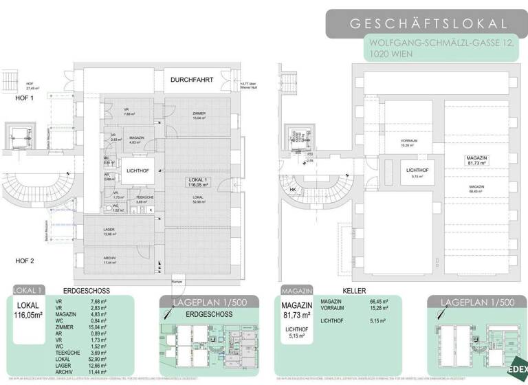 Ladenfläche zum Kauf 590.000 € Wolfgang-Schmälzl-Gasse Wien 1020