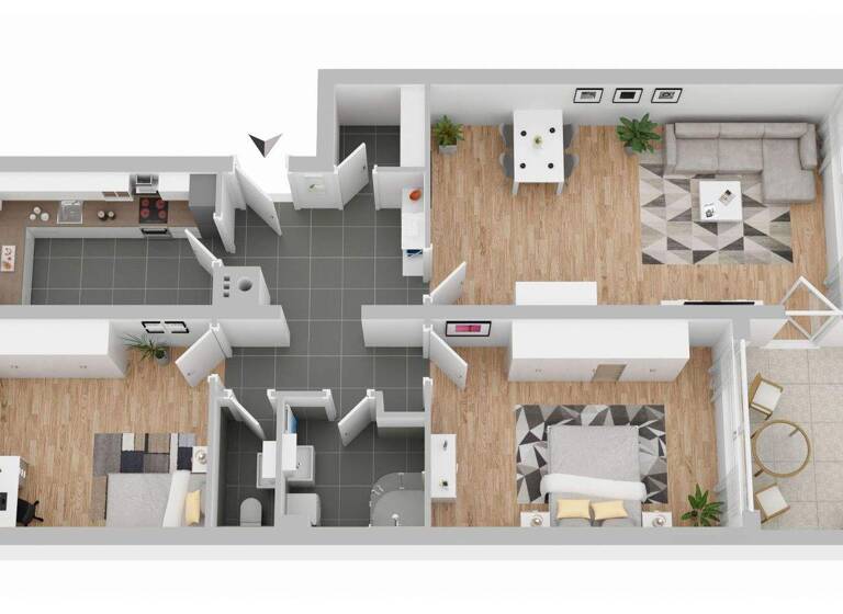 Wohnung zum Kauf 218.000 € 3 Zimmer 87,5 m² Villingen Villingen-Schwenningen 78048