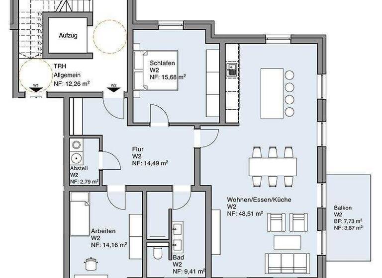Wohnung zum Kauf - Erstbezug provisionsfrei 552.000 € 3 Zimmer 108,9 m² 1. Geschoss frei ab sofort Winningen 56333