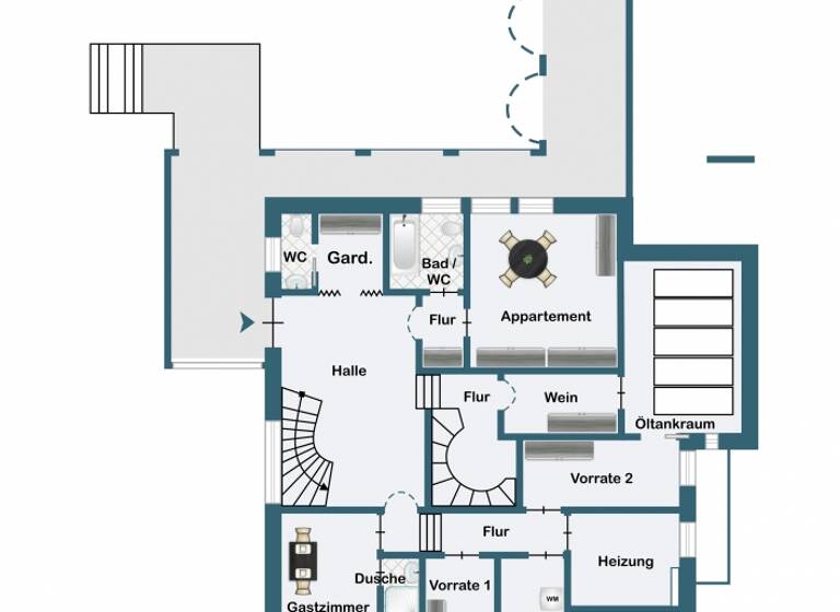 Villa zum Kauf 459.000 € 10 Zimmer 300 m²<br/>Wohnfläche 2.250 m²<br/>Grundstück Aurach Aurach 91589