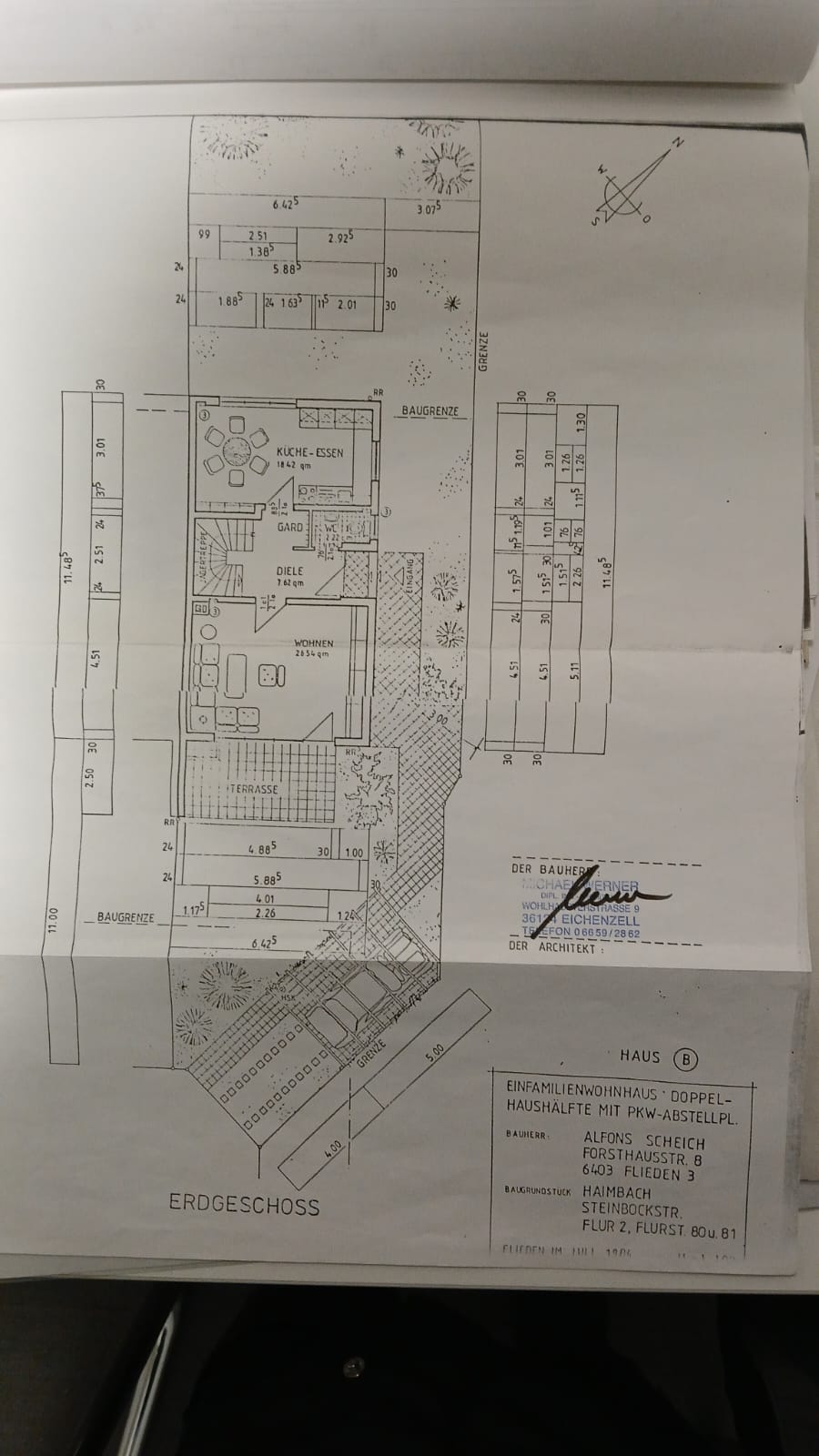 Doppelhaushälfte zum Kauf provisionsfrei 360.000 € 3 Zimmer 110 m²<br/>Wohnfläche 313 m²<br/>Grundstück Haimbach Fulda 36041