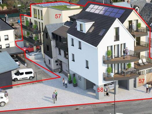 Wohnung zum Kauf - Erstbezug als Kapitalanlage geeignet 235.000 € 2 Zimmer 55,4 m² Nikolausufer 58 Kues Bernkastel-Kues 54470