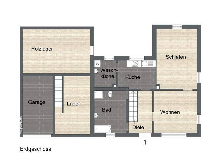 Einfamilienhaus zum Kauf 259.000 € 6 Zimmer 131 m² 517 m² Grundstück Oberdachstetten 91617