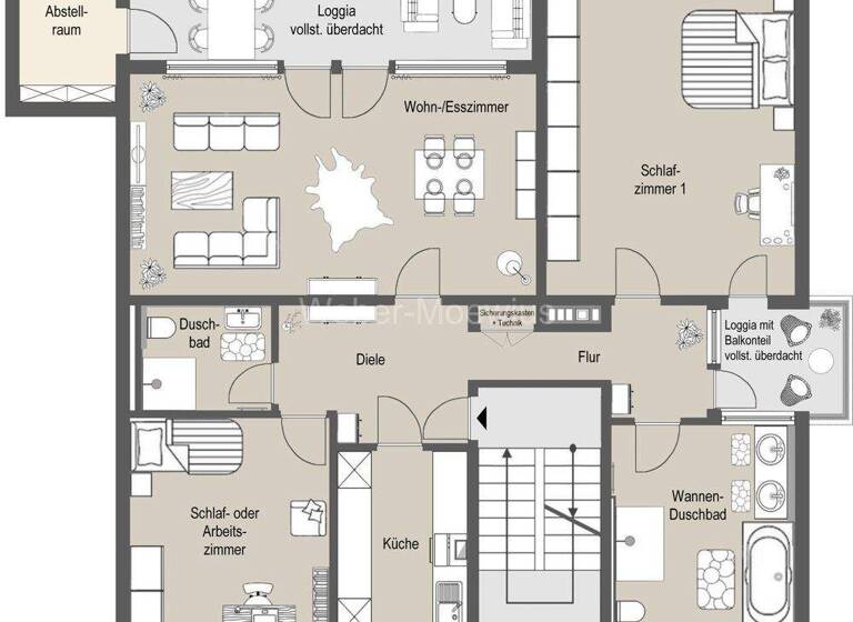 Wohnung zum Kauf 379.000 € 3 Zimmer 120 m² 1. Geschoss Lannesdorf Bonn / Muffendorf 53177