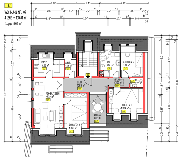 Wohnung zur Miete 990 € 4 Zimmer 112 m²<br/>Wohnfläche 3.<br/>Geschoss 01.04.2025<br/>Verfügbarkeit Kirchstr. 23 Trierweiler Trierweiler 54311