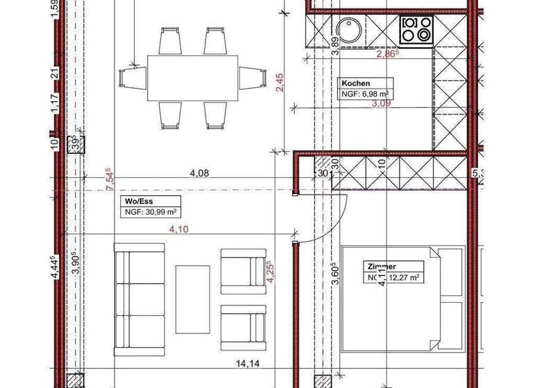 Wohnung zur Miete 880 € 2 Zimmer 65 m² frei ab sofort Rickenbach 79736