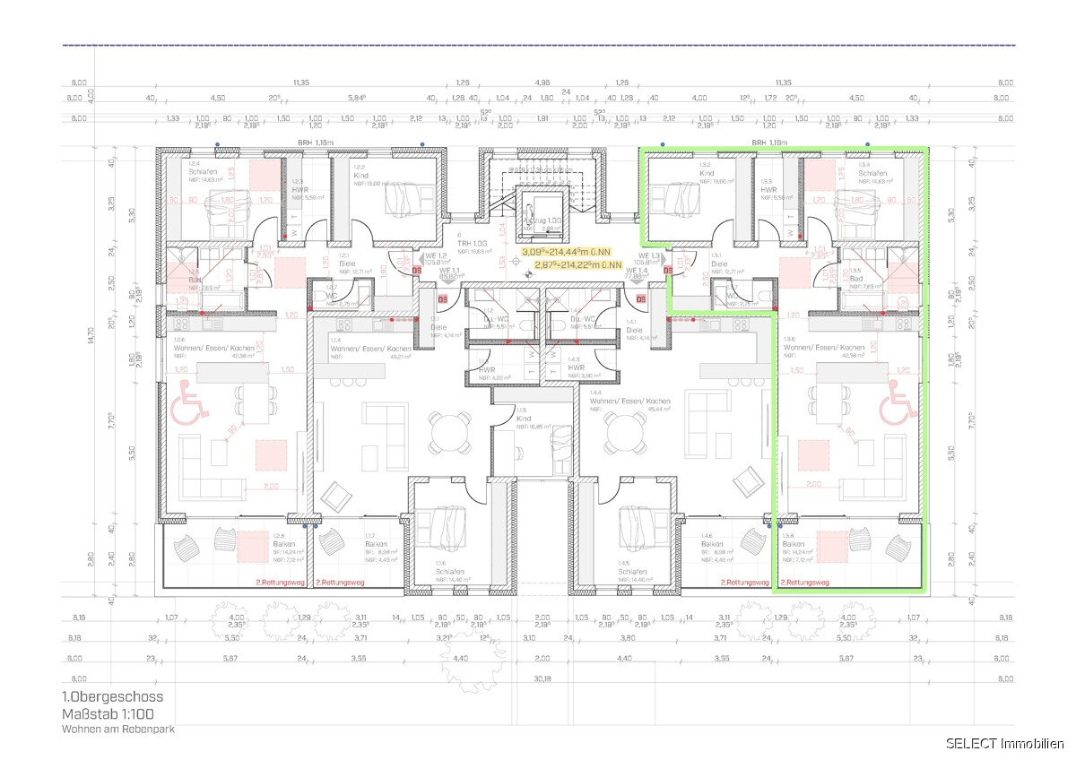 Wohnung zum Kauf 395.000 € 3 Zimmer 105,8 m²<br/>Wohnfläche 1.<br/>Geschoss Kleinblittersdorf Kleinblittersdorf 66271