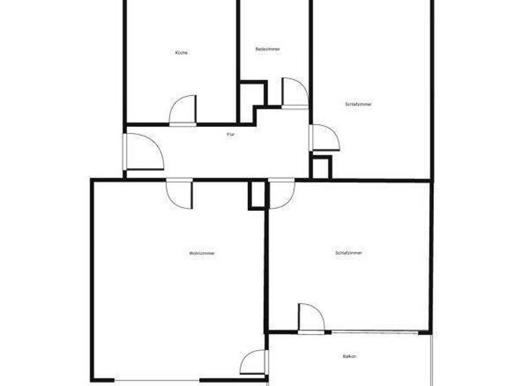 Wohnung zur Miete 830 € 3 Zimmer 69 m² 2. Geschoss frei ab 04.07.2026 Hardtstr. 14 Wiesloch 69168