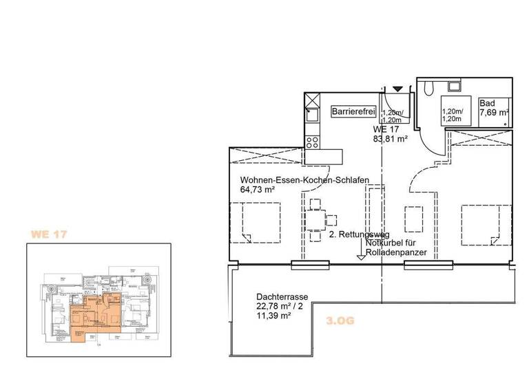 Penthouse zum Kauf provisionsfrei 502.860 € 3 Zimmer 83,8 m² 3. Geschoss Westerbacherstrasse 286-288 Sossenheim Frankfurt am Main 65936