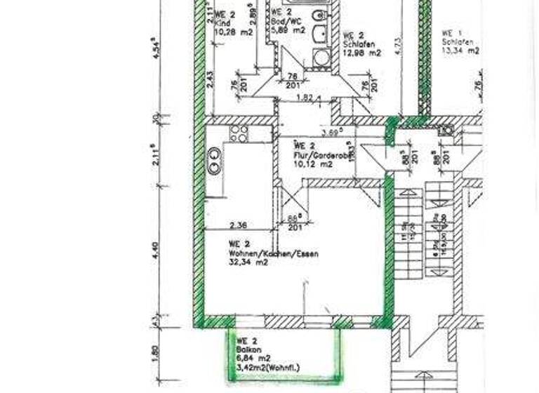 Wohnung zur Miete 595 € 3 Zimmer 75 m² Nordhausen 99734